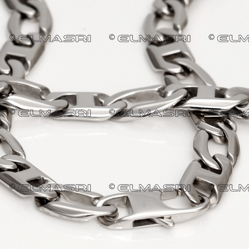 Edelstahl-Set Halskette und Armband 11SK76 (Paketpreis)