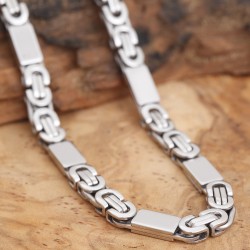 Edelstahl-Set Halskette und Armband 49SK33