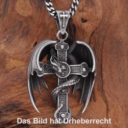 Kreuz mit Drache 26STA148 (2 Stück Paketpreis)