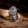 Indianer Ring mit Kopfschmuck 28STR93